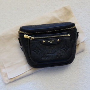 Louis Vuitton Mini Bumbag Empreinte Leather Black